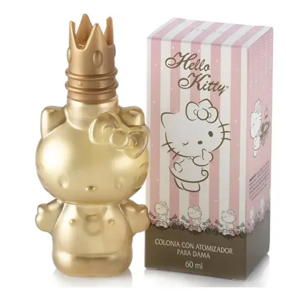 Perfume Hello Kitty Fuller Niña Dama 60 Ml Dorado Colección